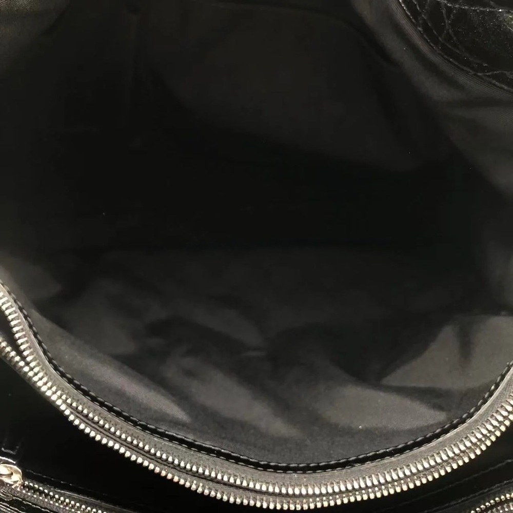 Dior 2012 Black Cannage Quilted Patent Leather Soft Medium Shopping Tote Bag - Picture 10 of 12